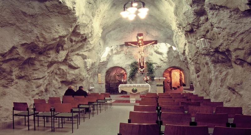Hungary Gellért Hill church cave, Budapest